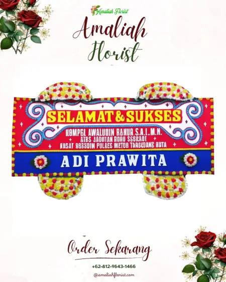 Papan Bunga Ucapan Selamat Gelung